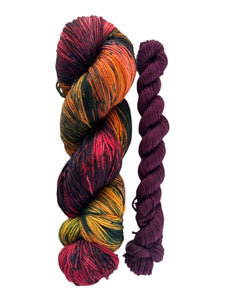 HELLO OCTOBER & CABERNET SOCK SET (Turnaround time approx. 2-5 weeks)
