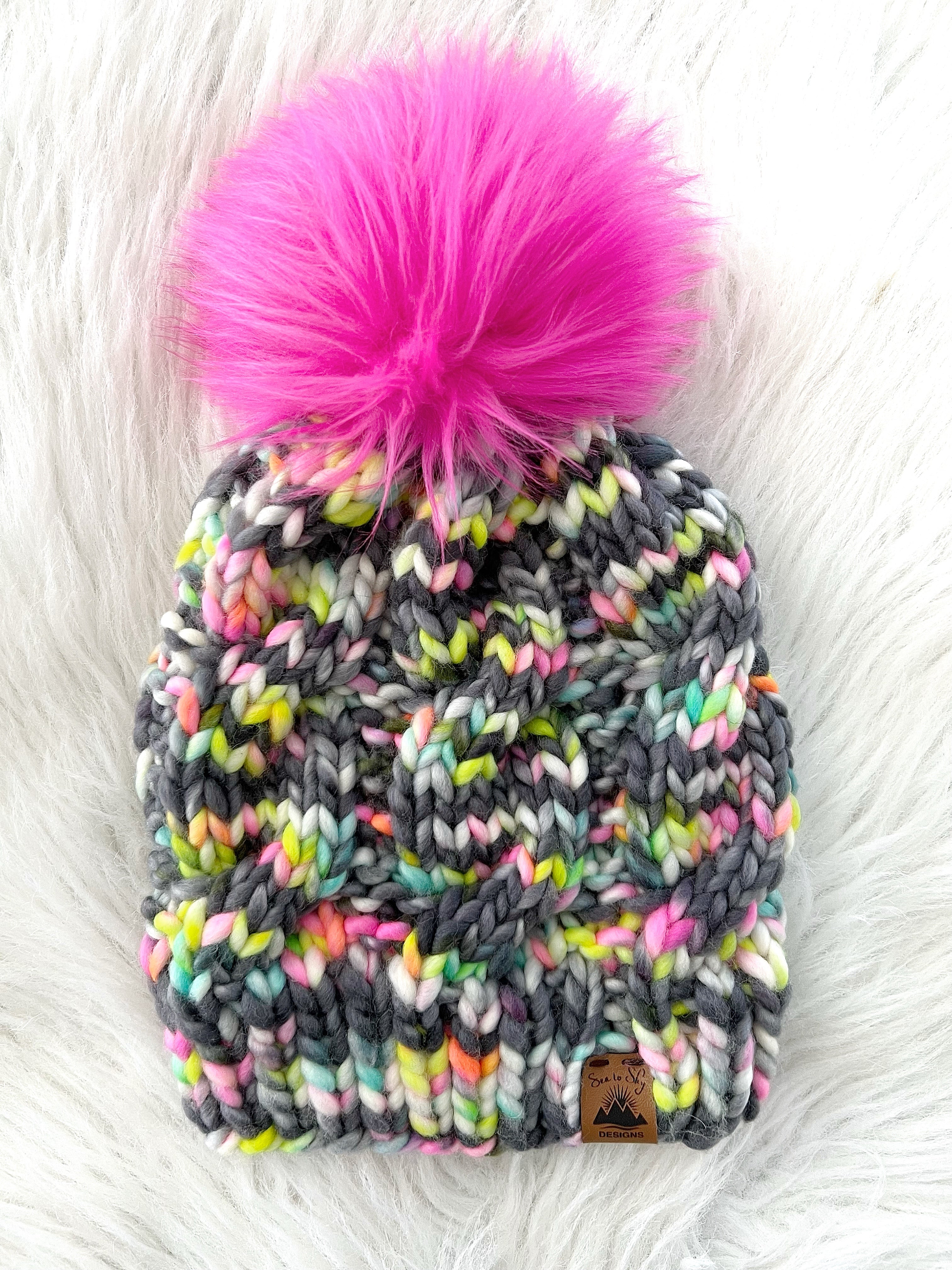 Ready to Ship 100% Merino Wool Chunky Knit Hat