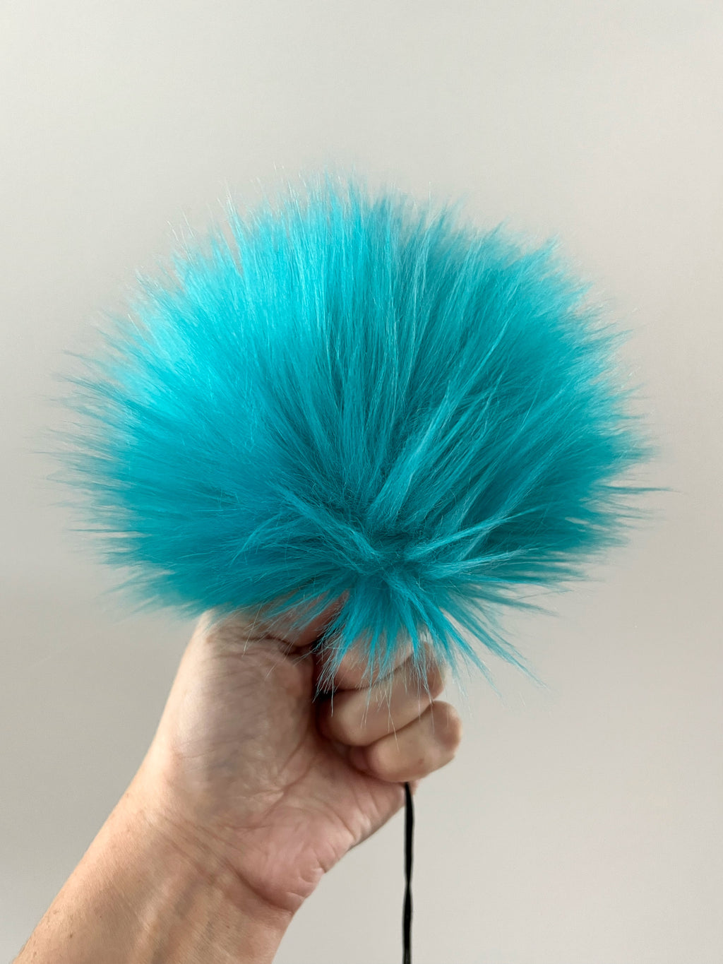 Made to Order - Turquoise Faux Fur Pom