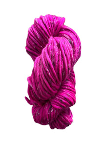 Ready to Ship - Tweed Super Bulky in HOT PINK