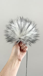 Made to Order - Speckled White Faux Fur Pom