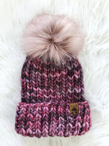 Ready to Ship - Adult Size 100% Merino Wool Chunky Knit Hat