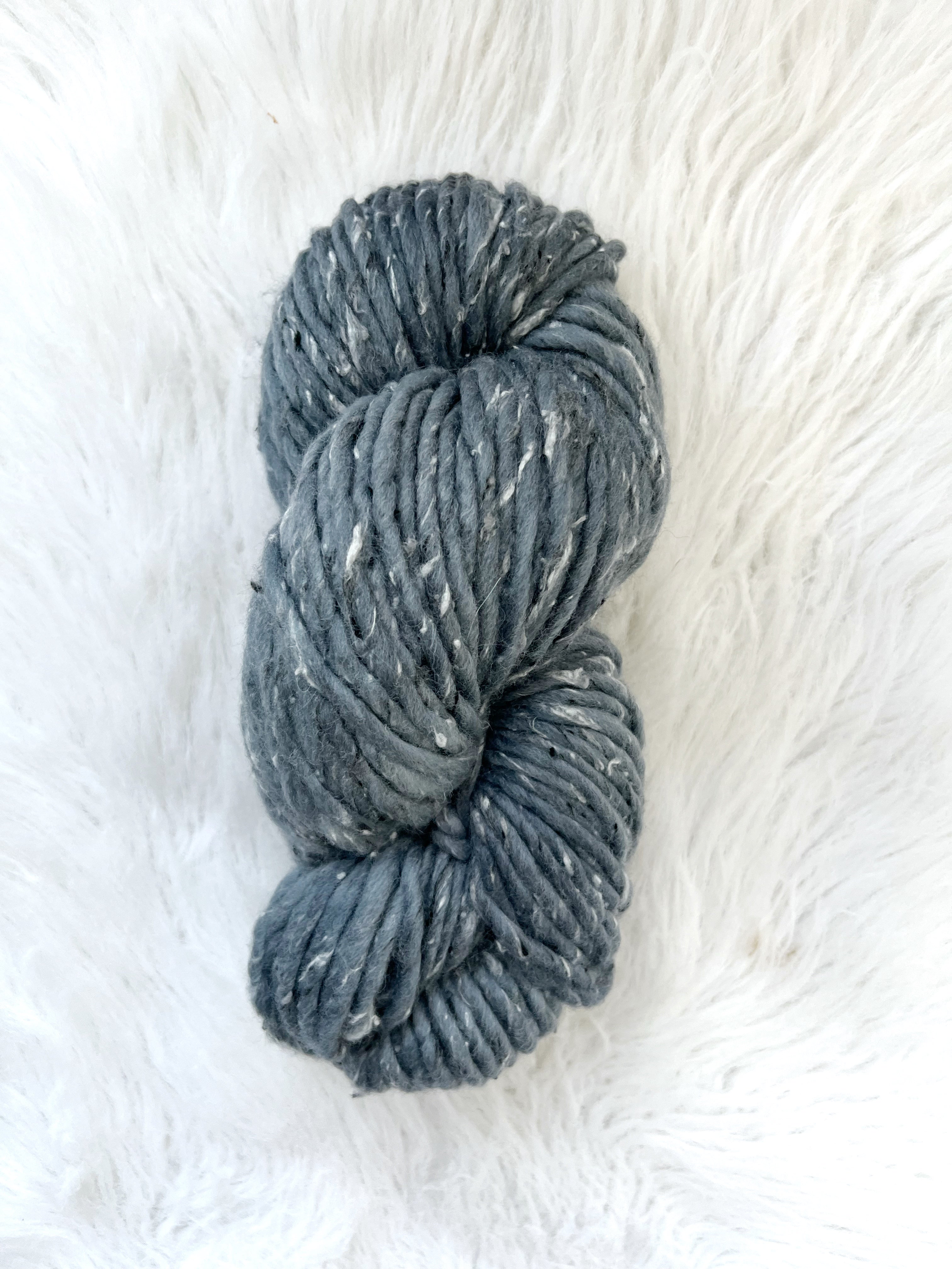 Ready to Ship - Tweed Super Bulky in PEWTER