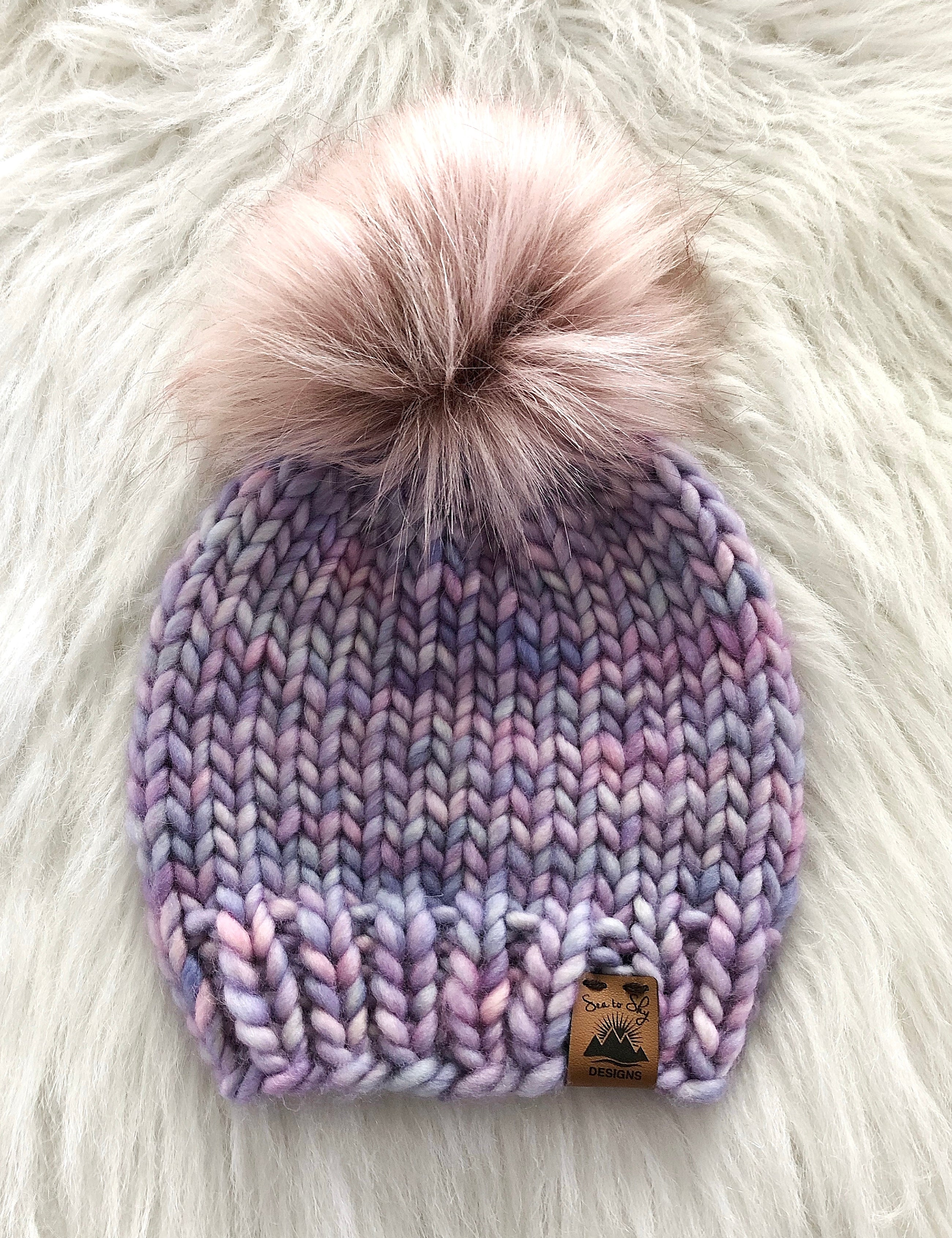 Ready to Ship - Toddler Size 100% Merino Wool Knit Hat