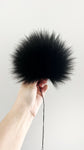 Made to Order - Black Faux Fur Pom