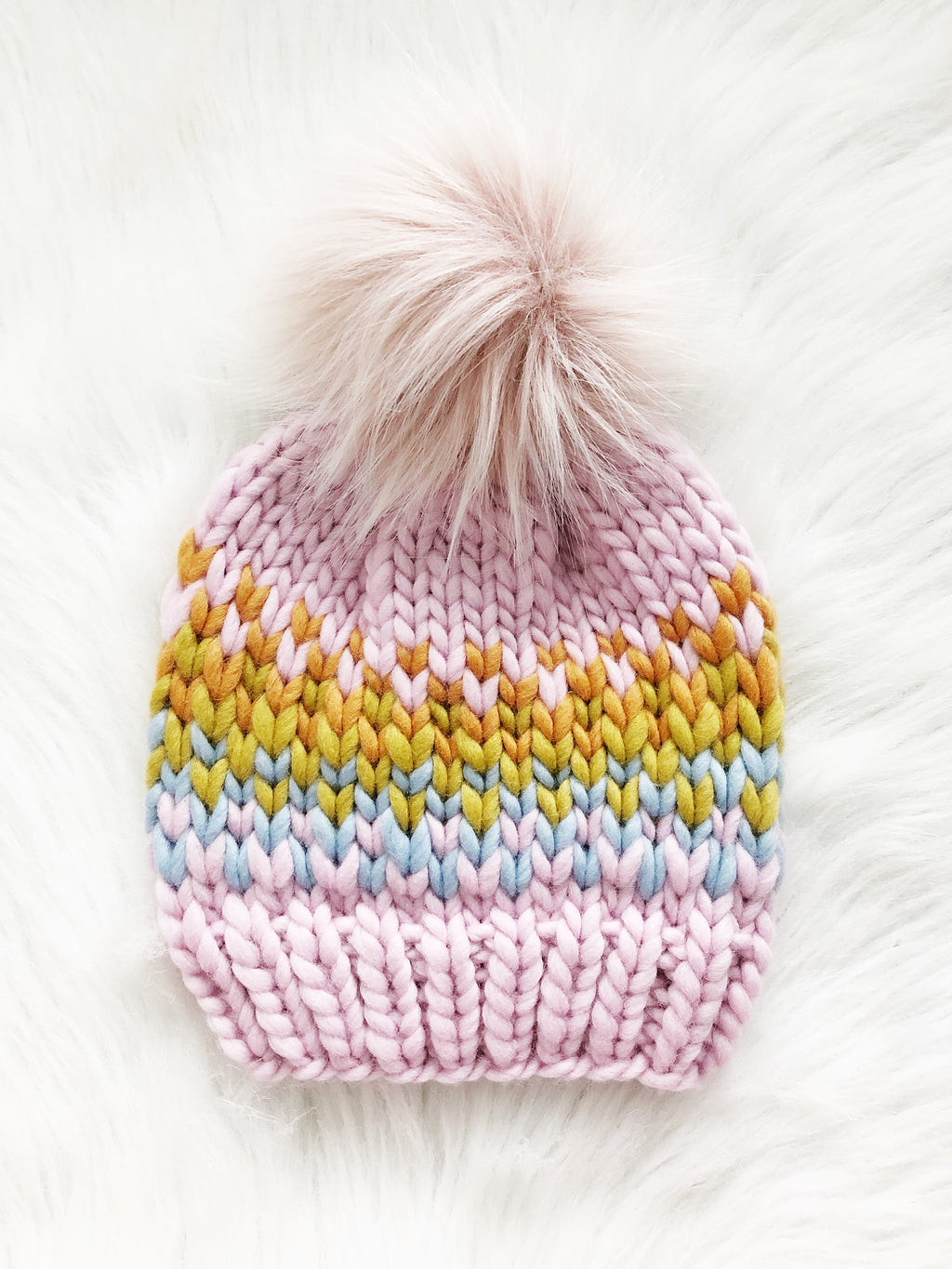 Ready to Ship 100% Merino Wool Chunky Knit Hat
