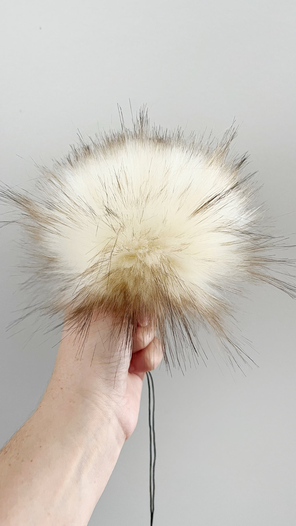 Made to Order - Coffee Cream Faux Fur Pom