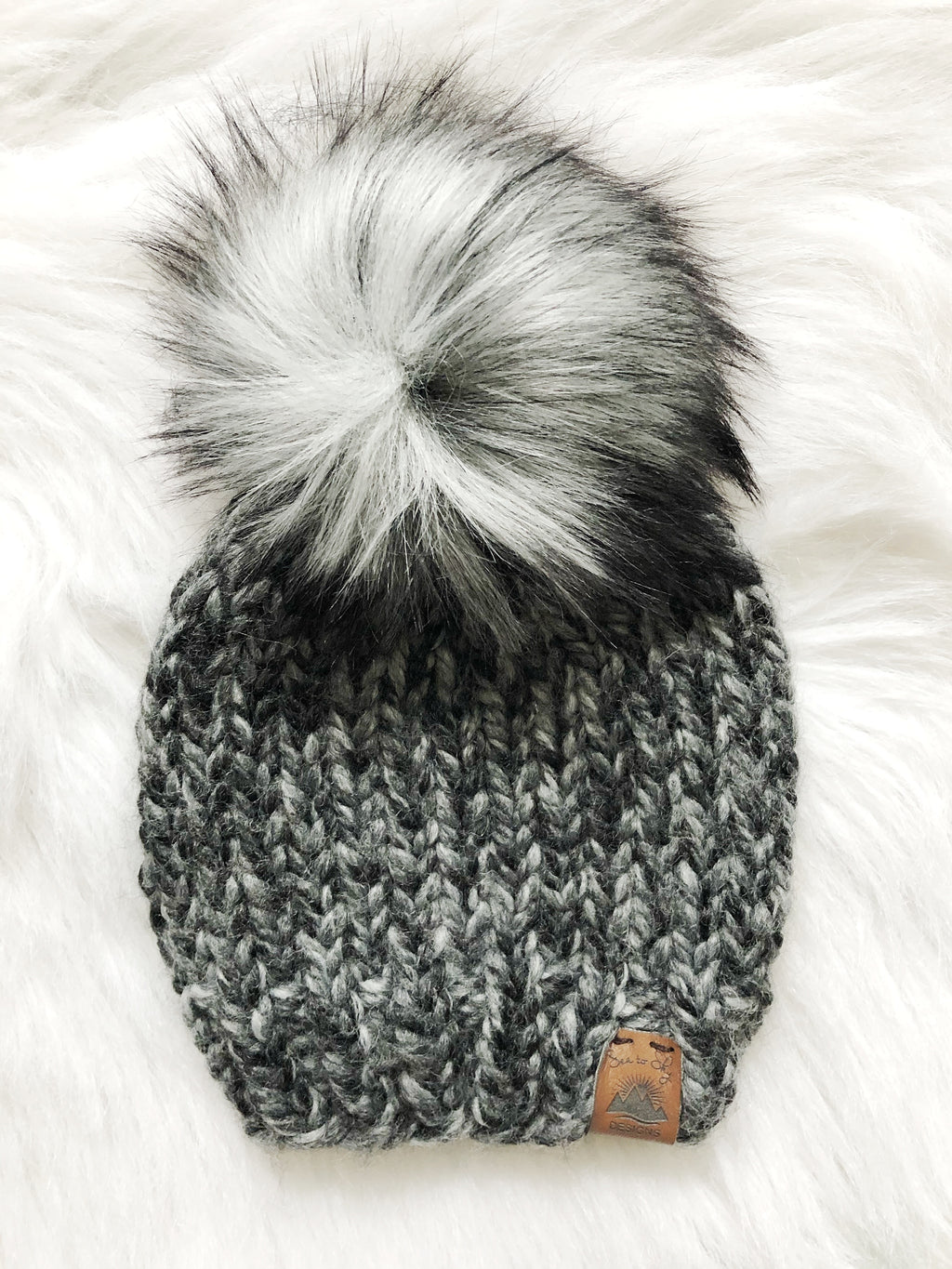 Ready to Ship 3-6M Size Solid Knit Hat