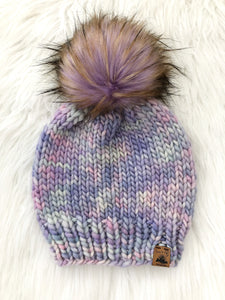 Ready to Ship 100% Merino Wool Chunky Knit Hat - Bloom