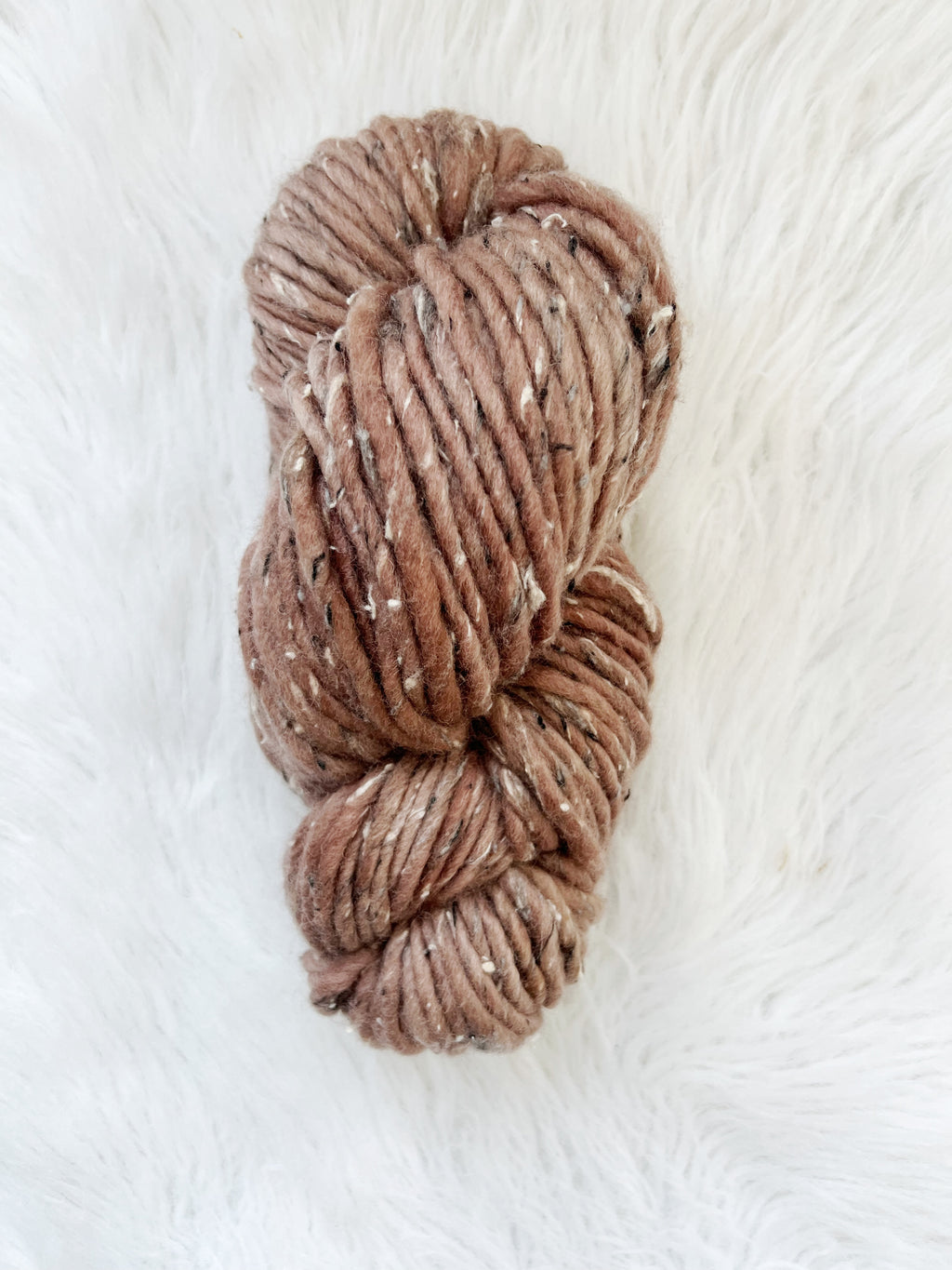 Ready to Ship - Tweed Super Bulky in CHAI