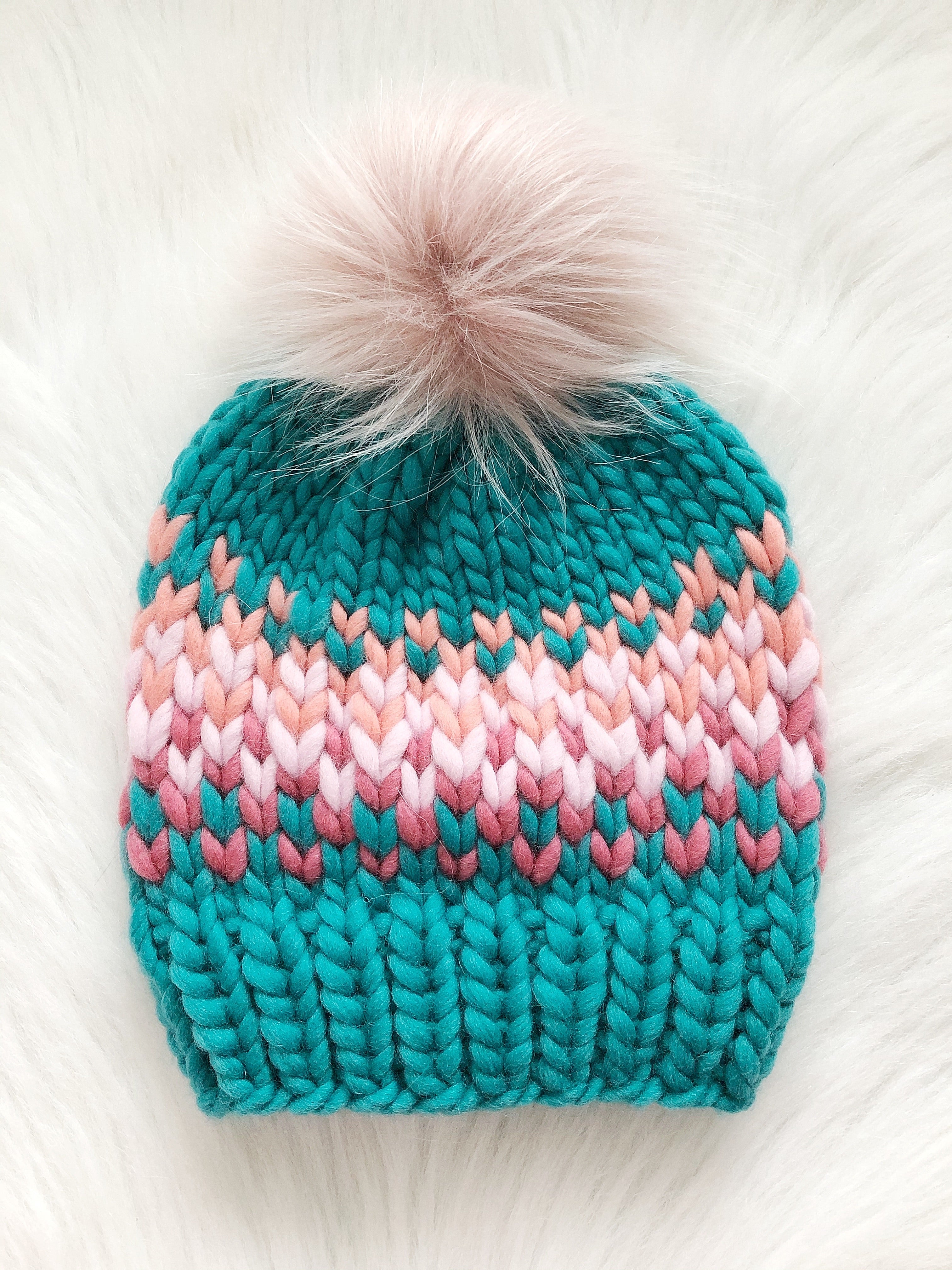 Ready to Ship 100% Merino Wool Chunky Knit Hat