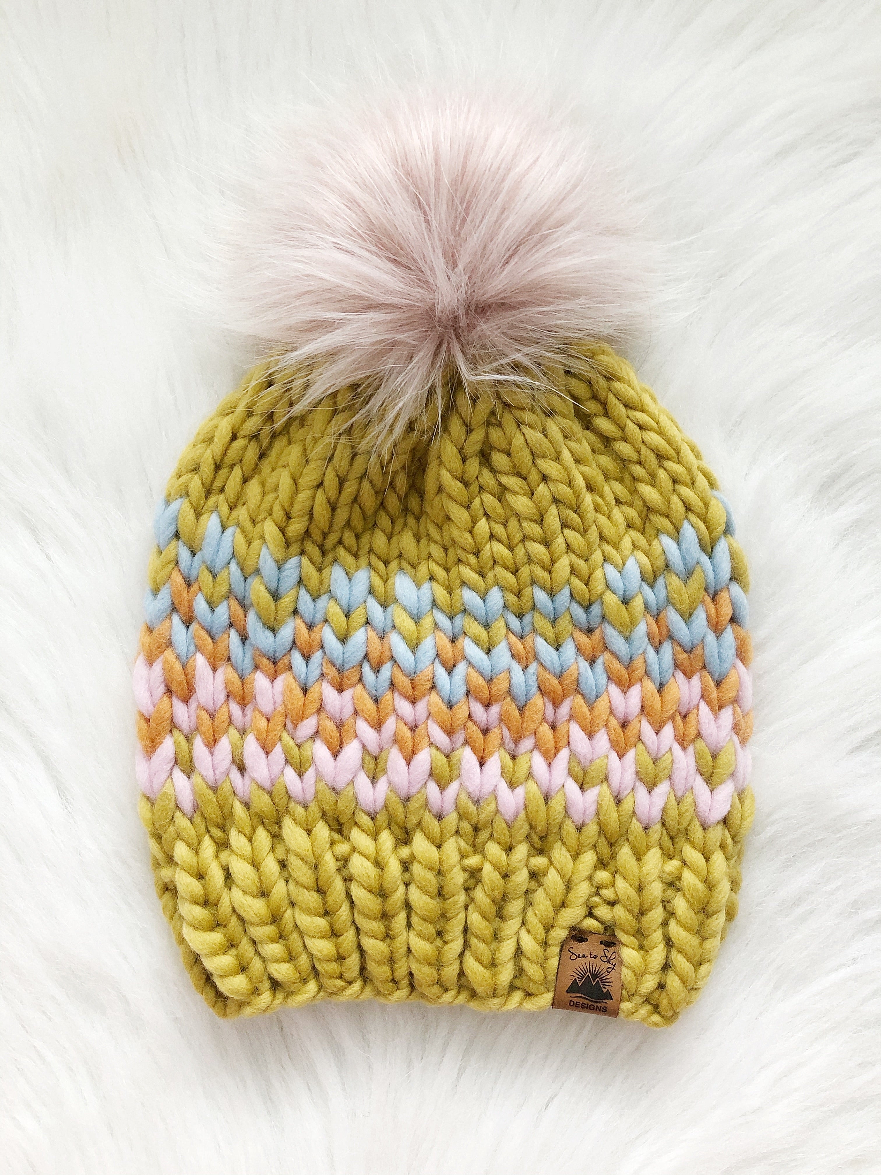 Ready to Ship 100% Merino Wool Chunky Knit Hat