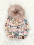 Ready to Ship Adult Size 100% Peruvian Wool Chunky Knit Hat - Yarnicorn